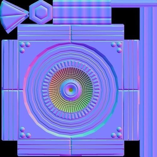 Animated Industrial Fan Low Poly Free low-poly 3D model_19