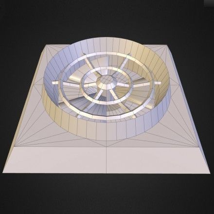 Animated Industrial Fan Low Poly Free low-poly 3D model_12