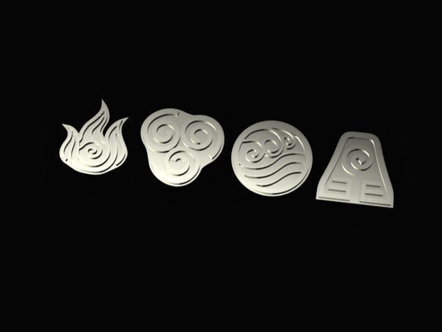 Avatar The Last Airbender Charms 3D print model_1