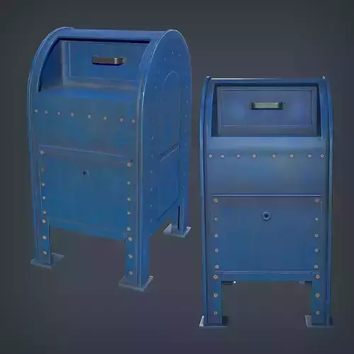 Mailbox - Urban Low-poly 3D model
