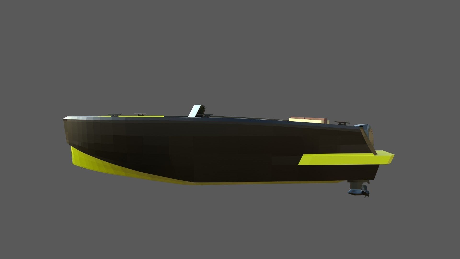 Speedboat Indomita II 3D model_7
