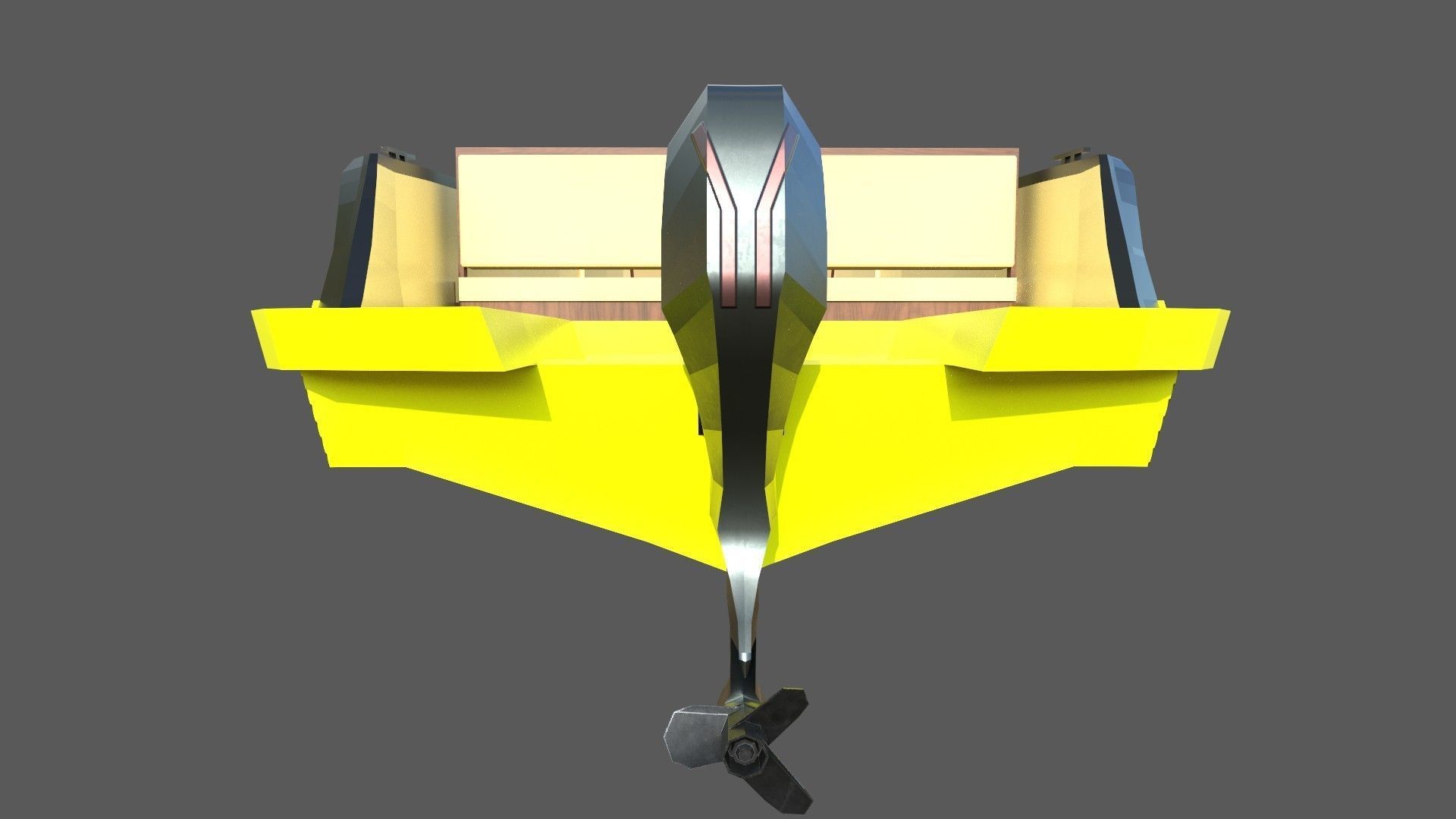 Speedboat Indomita II 3D model_3