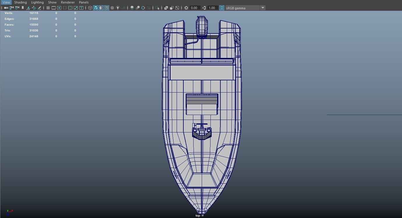 Speedboat Indomita II 3D model_15