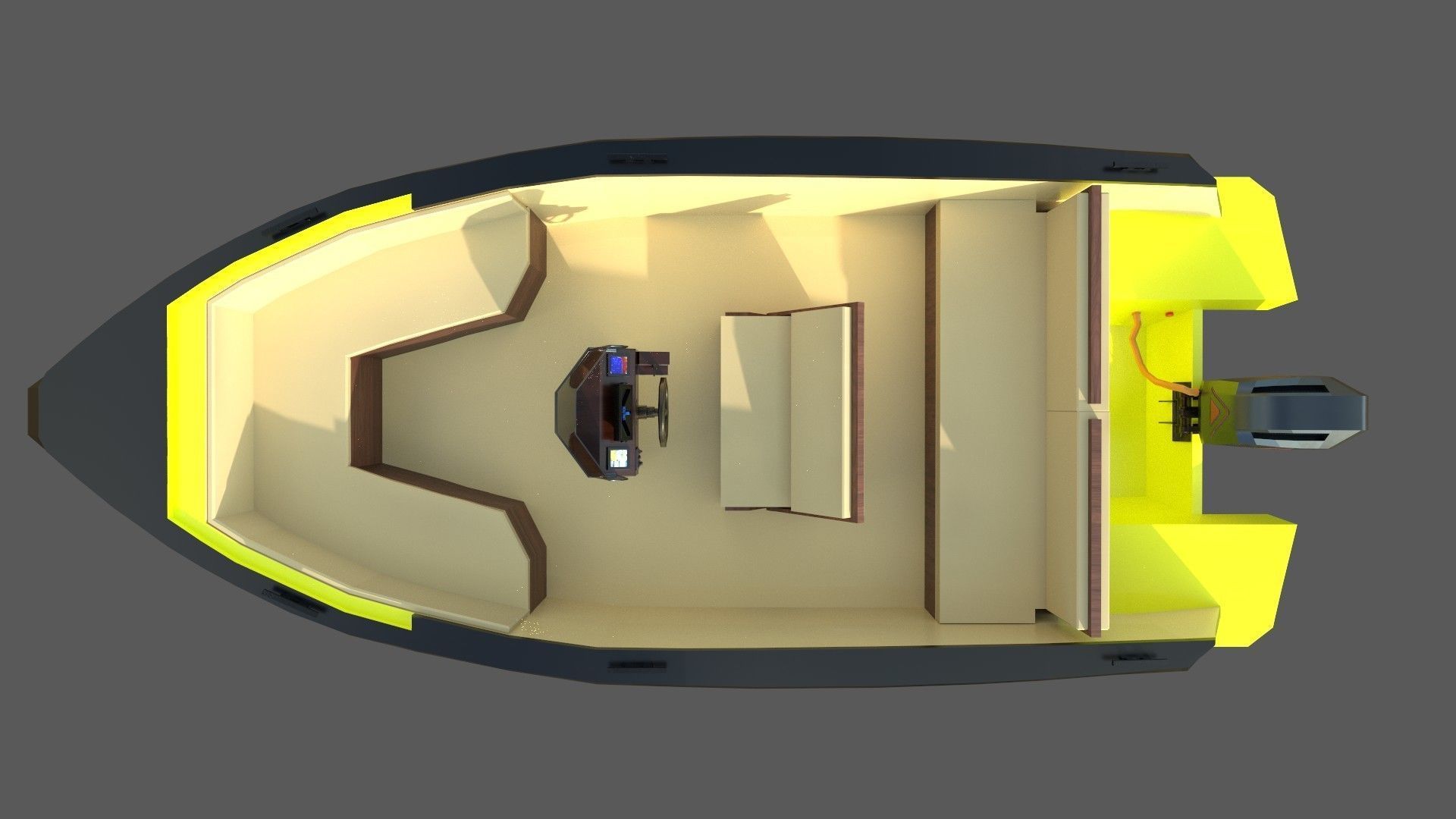 Speedboat Indomita II 3D model_9