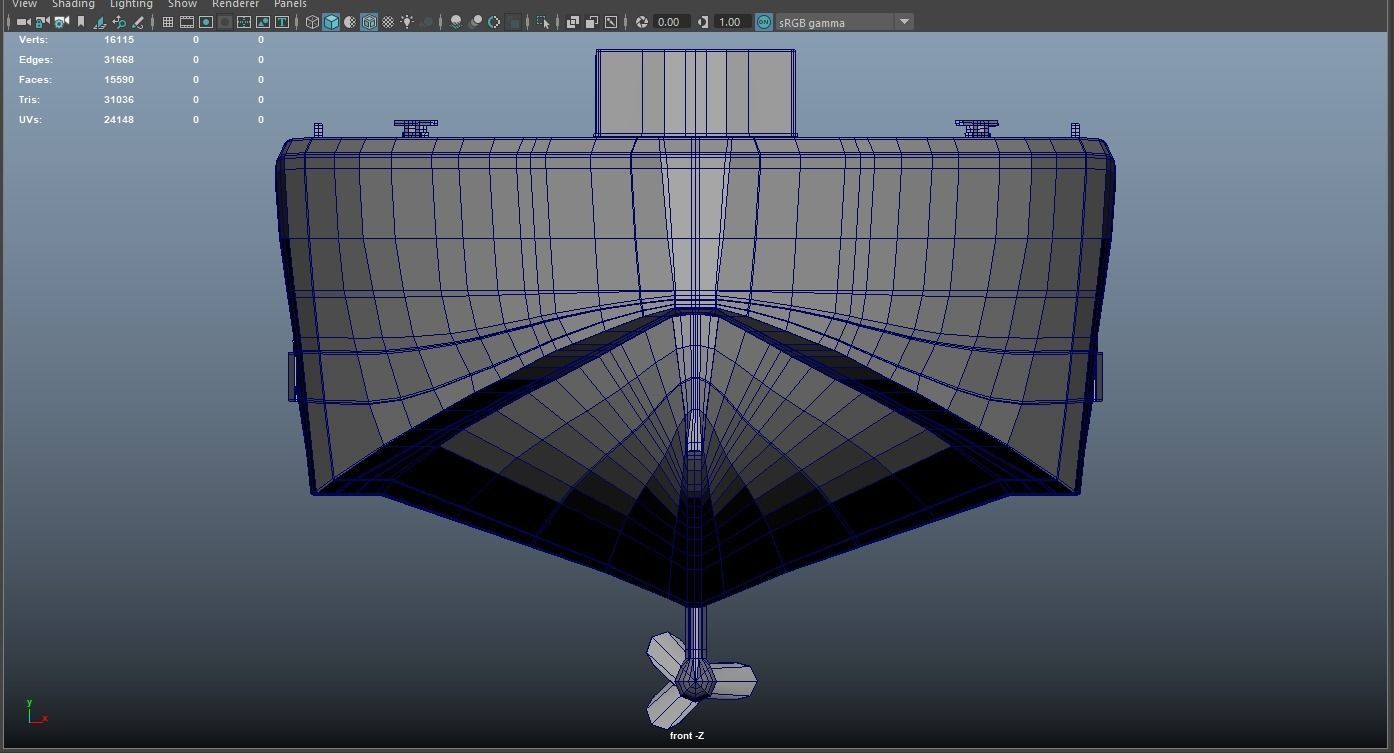 Speedboat Indomita II 3D model_19