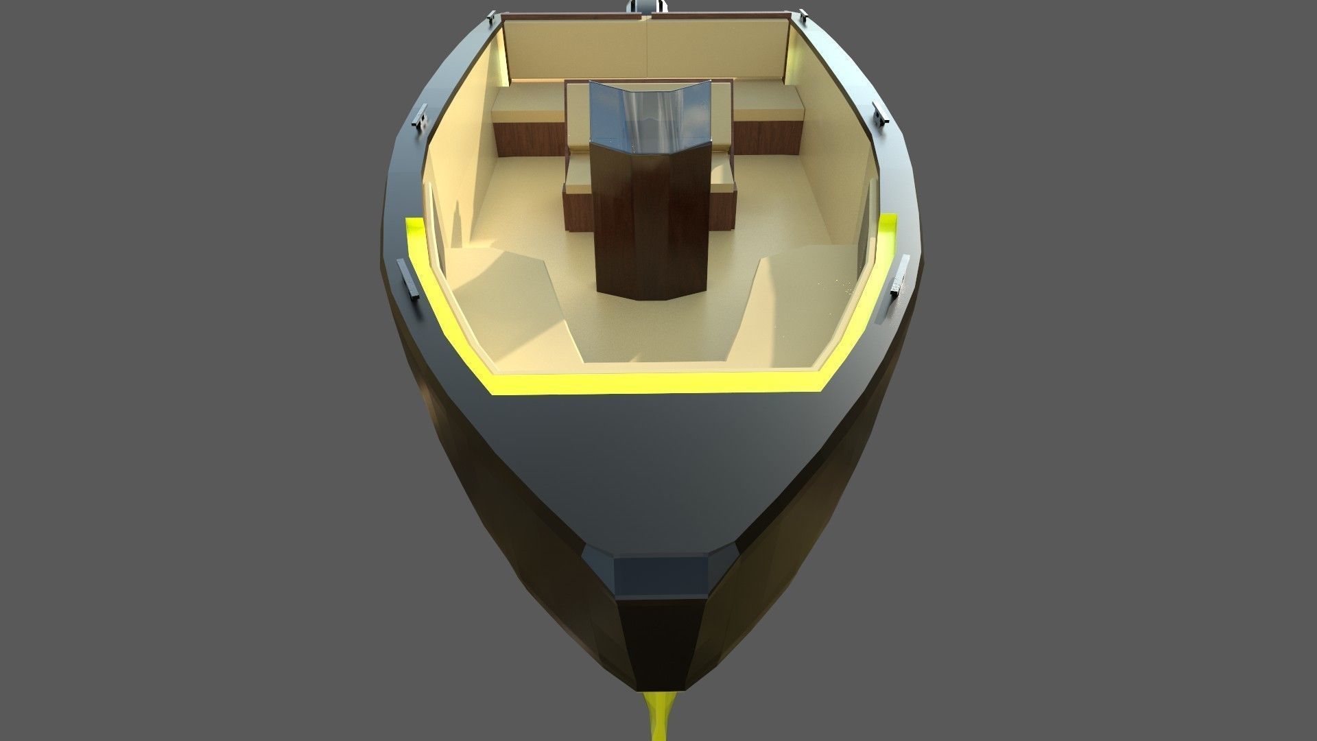 Speedboat Indomita II 3D model_1