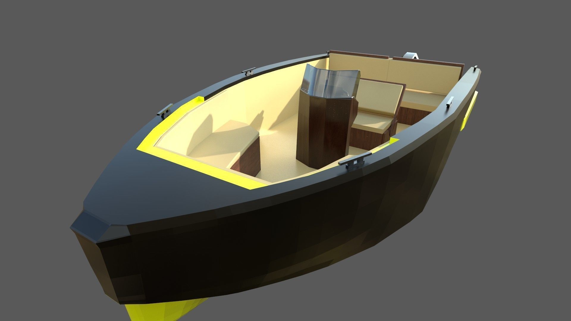 Speedboat Indomita II 3D model_4