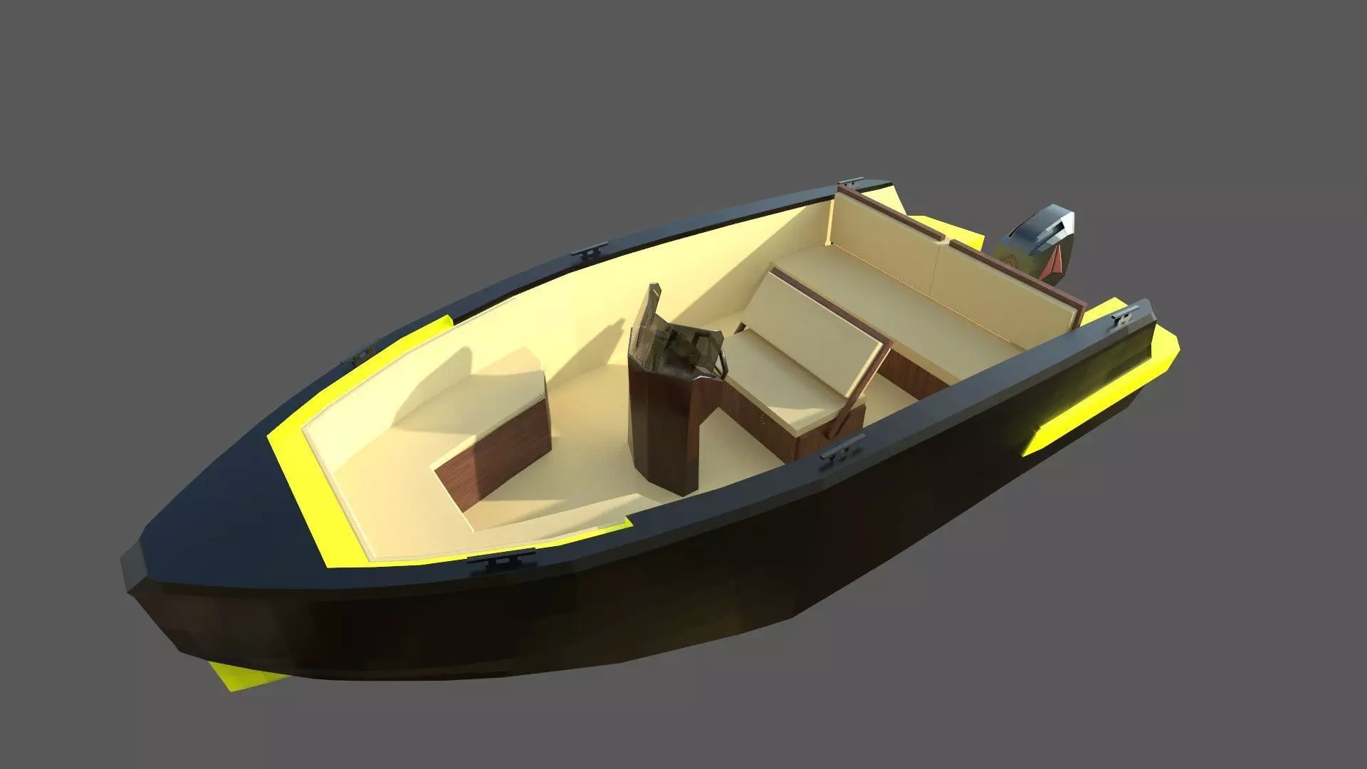 Speedboat Indomita II 3D model_0