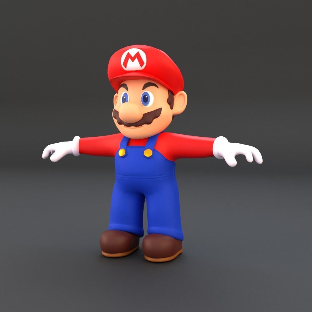 Super Mario Low-poly 3D model_12