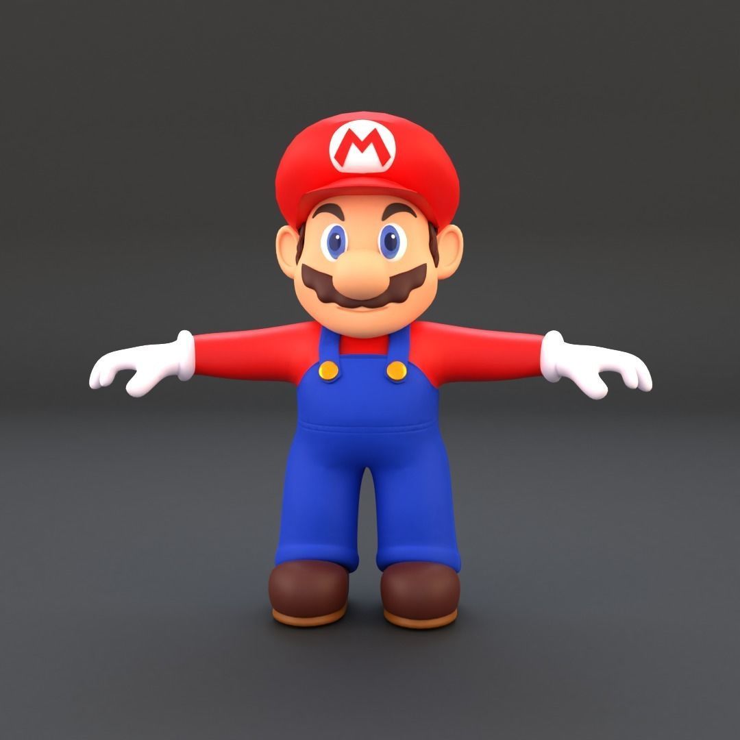 Super Mario Low-poly 3D model_14