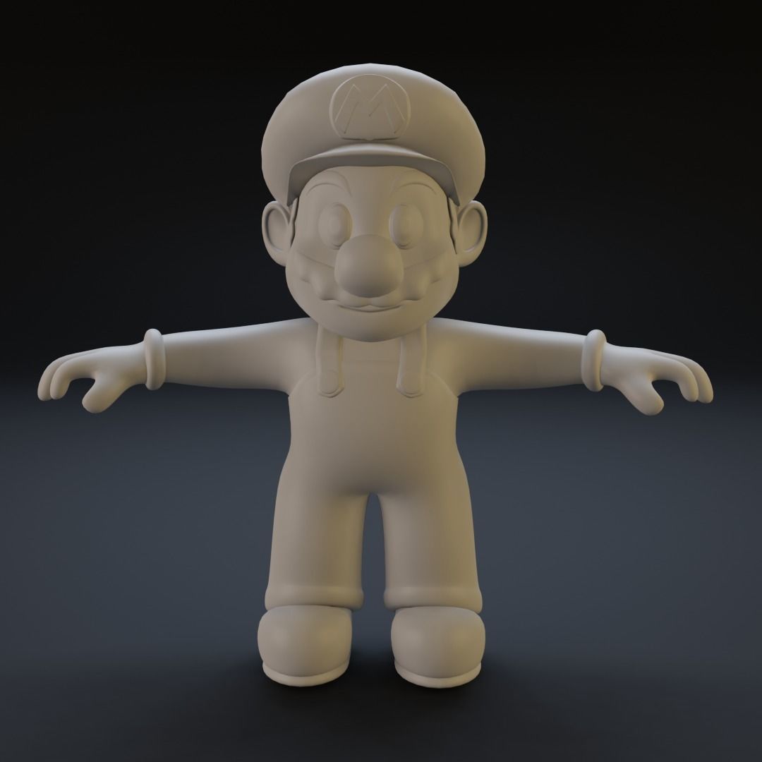 Super Mario Low-poly 3D model_10
