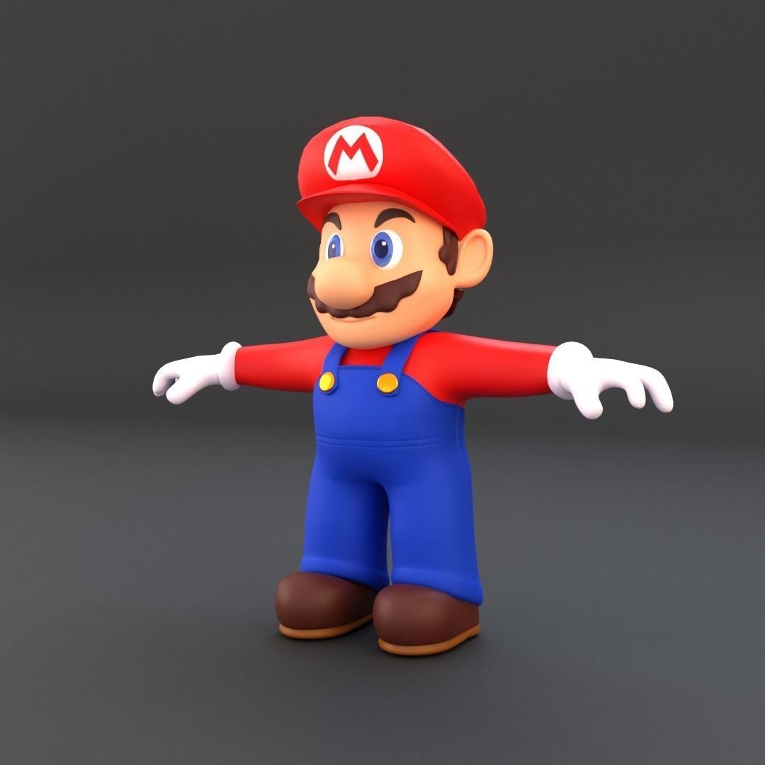 Super Mario Low-poly 3D model_5