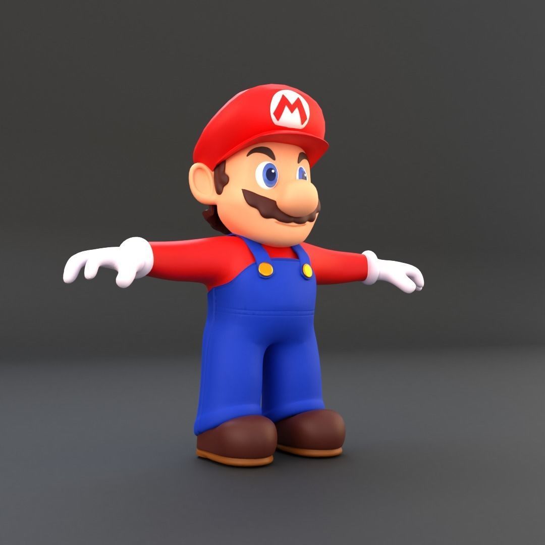 Super Mario Low-poly 3D model_15
