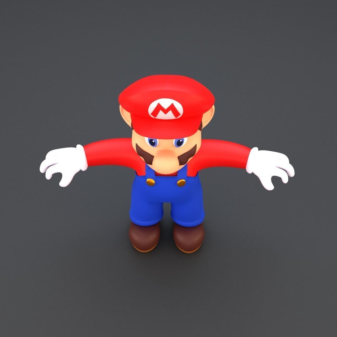 Super Mario Low-poly 3D model_16