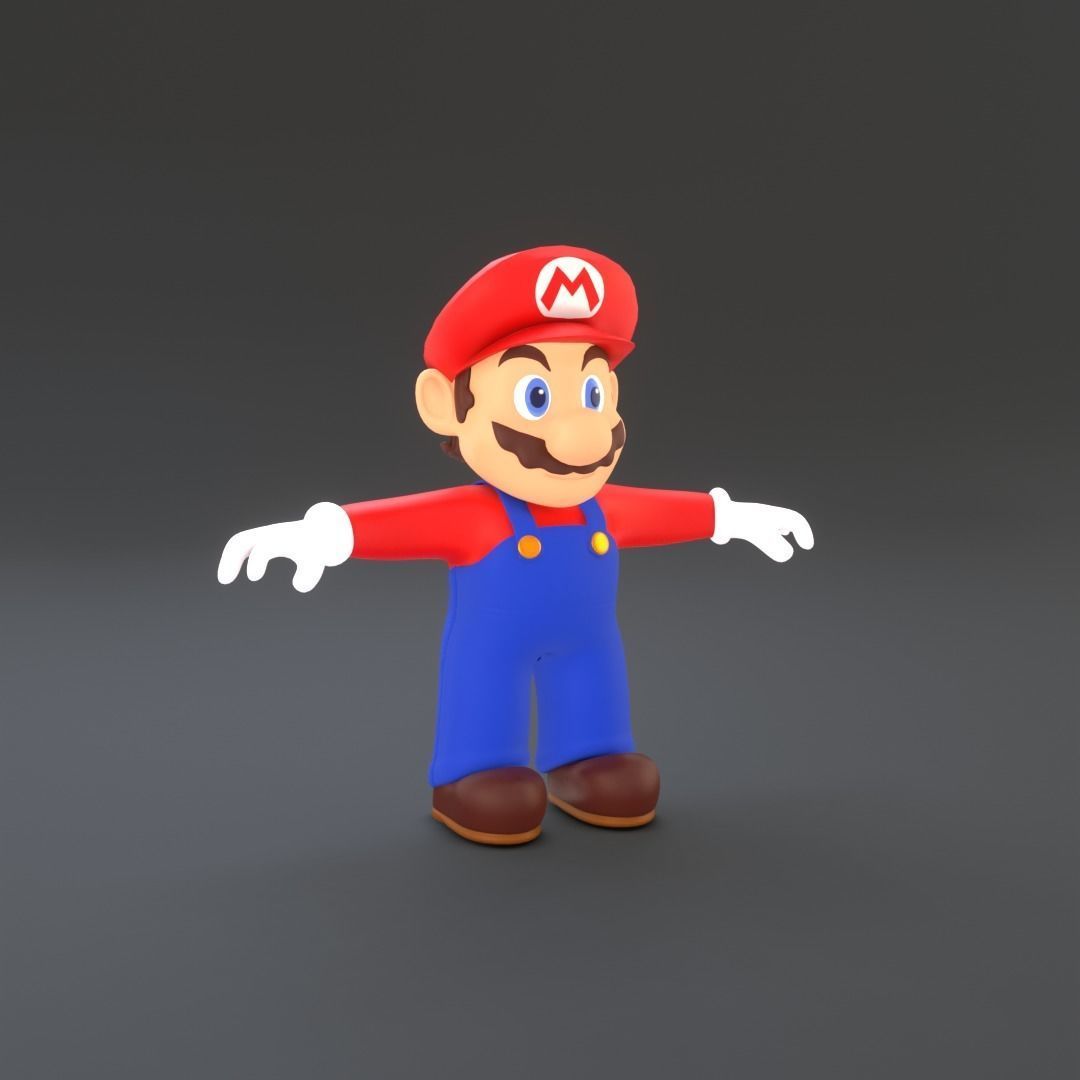 Super Mario Low-poly 3D model_11