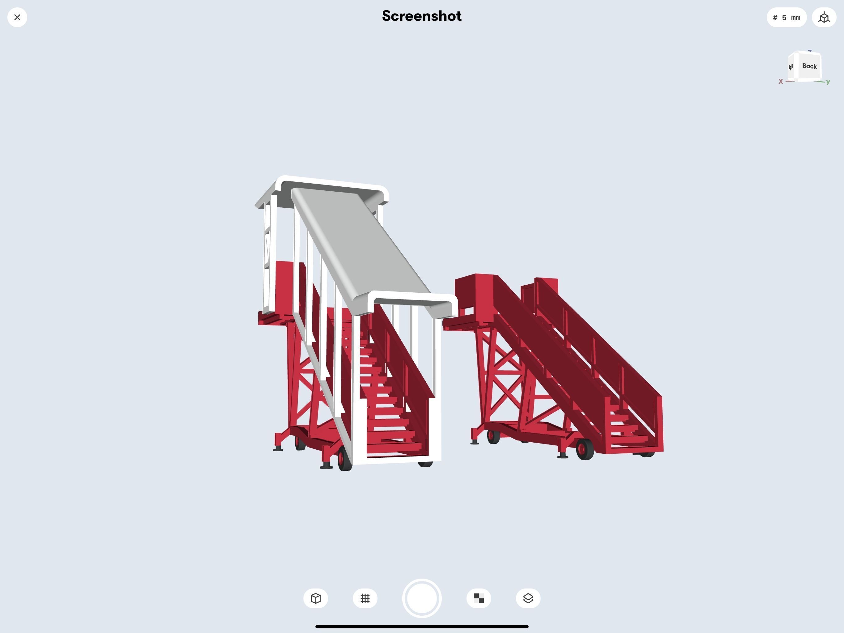 A320 boarding step 3D print model_7