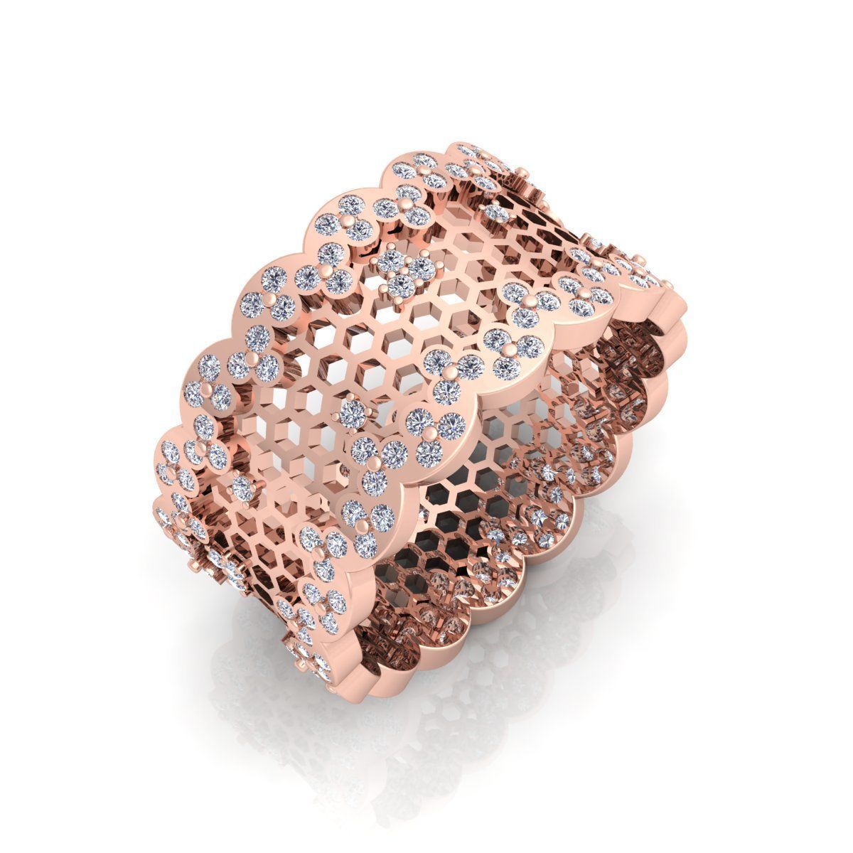 Fancy Style Ring  3D print model_12