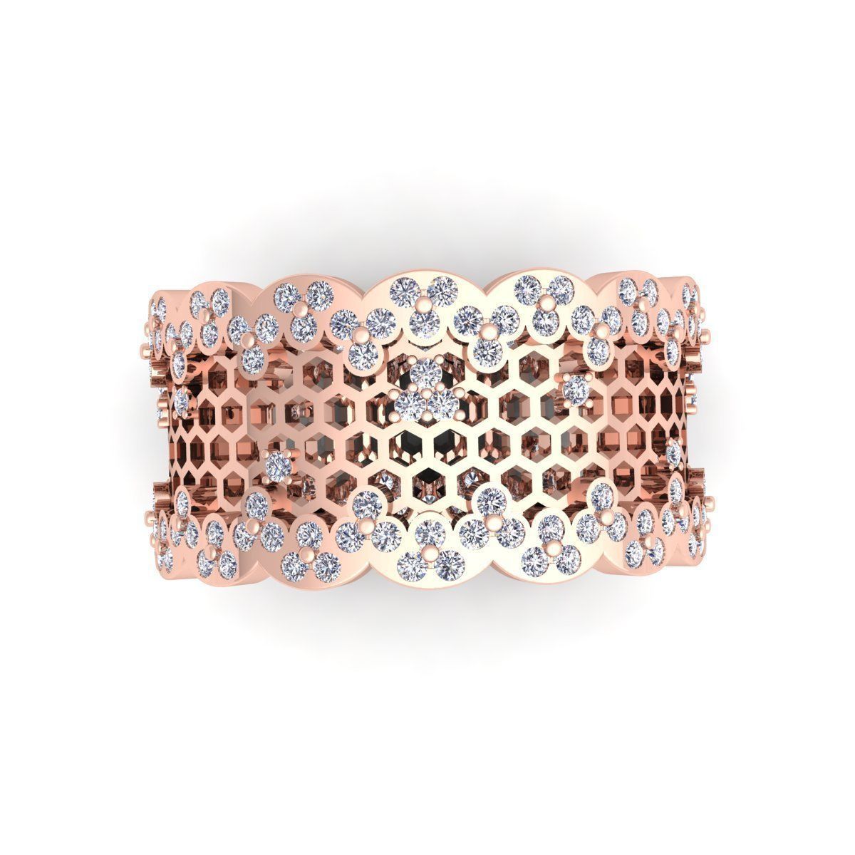 Fancy Style Ring  3D print model_4