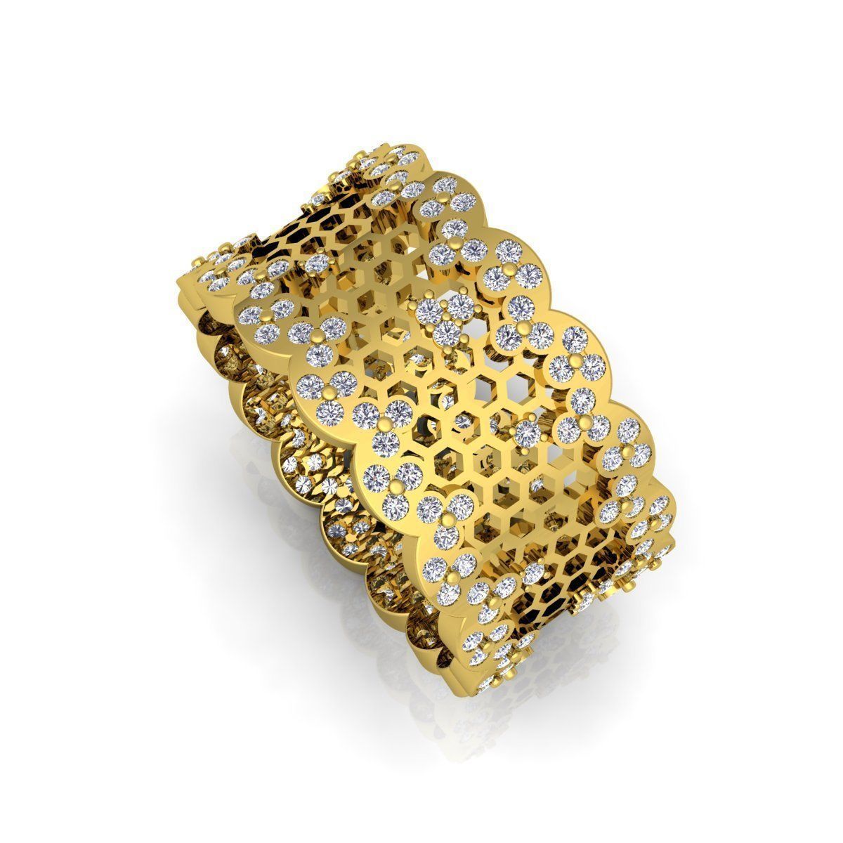 Fancy Style Ring  3D print model_7