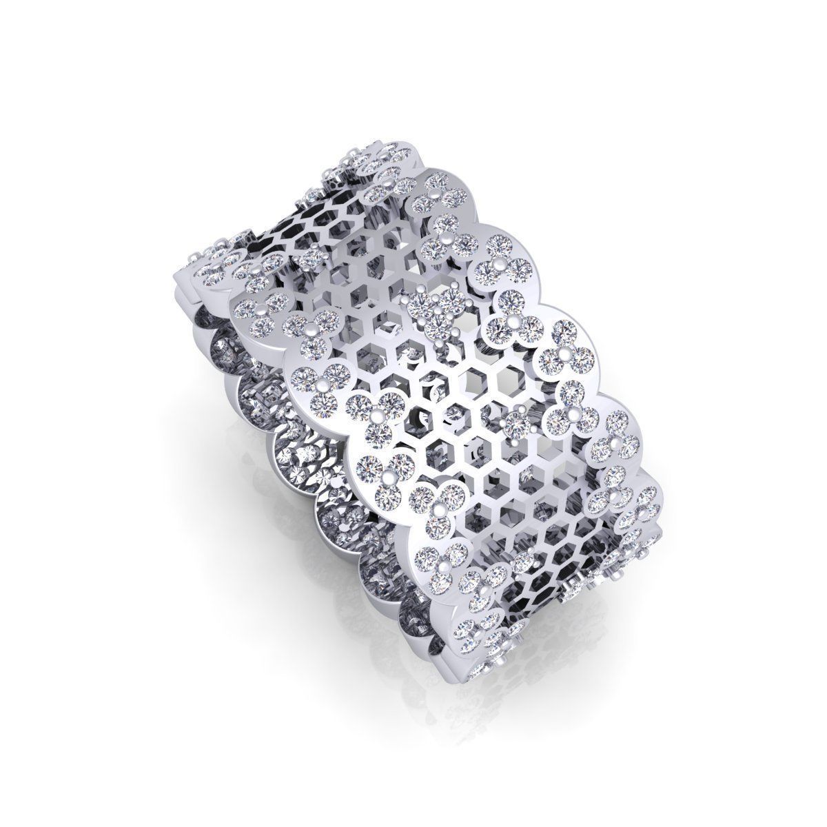 Fancy Style Ring  3D print model_2