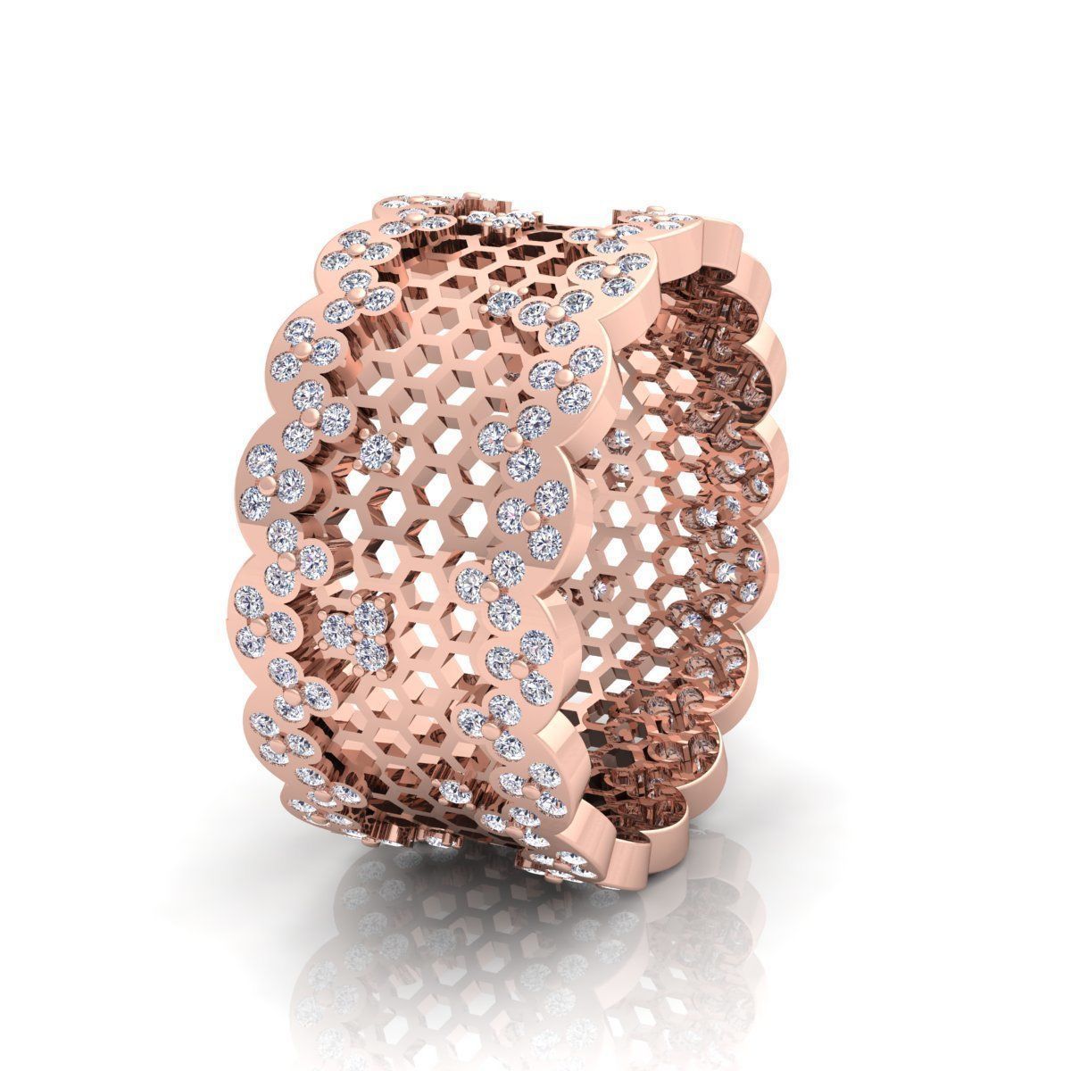 Fancy Style Ring  3D print model_8