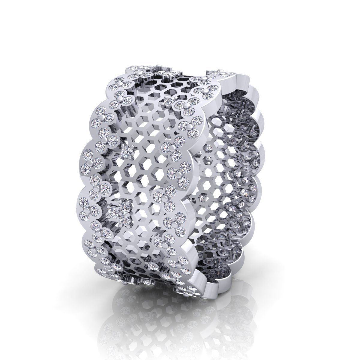 Fancy Style Ring  3D print model_1