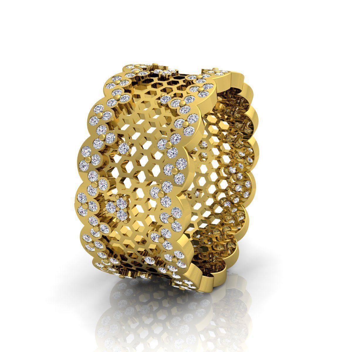 Fancy Style Ring  3D print model_9