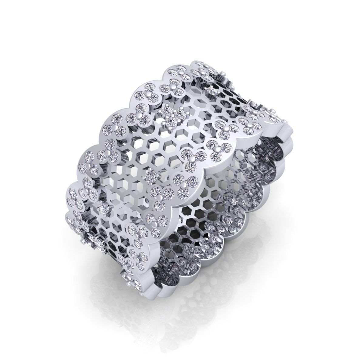 Fancy Style Ring  3D print model_11