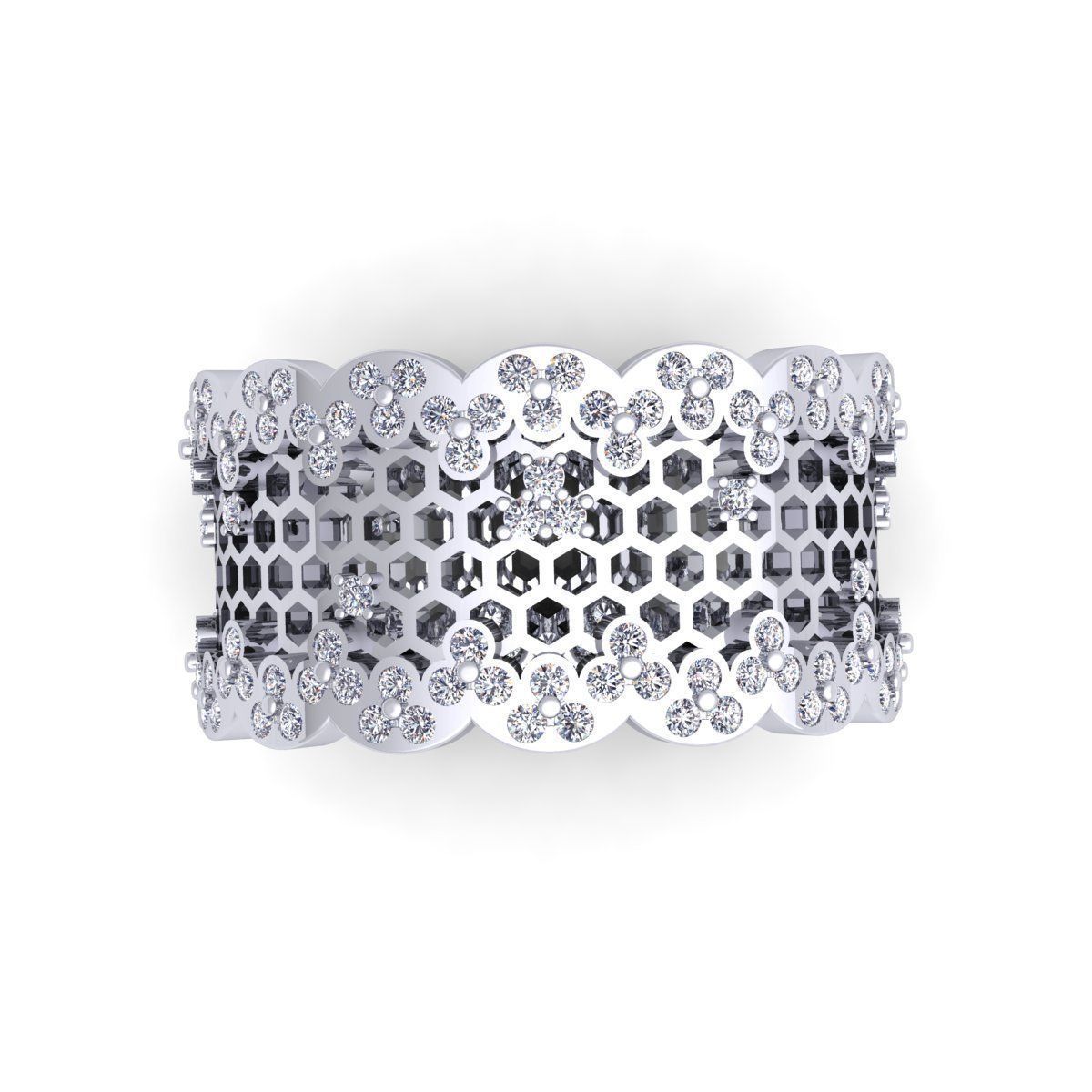 Fancy Style Ring  3D print model_3