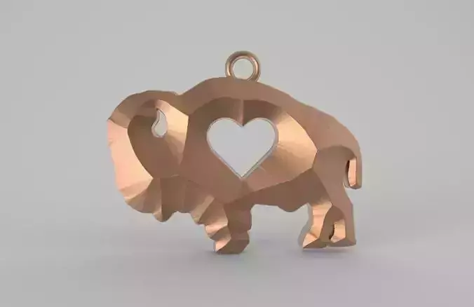 Bison love 3D print model