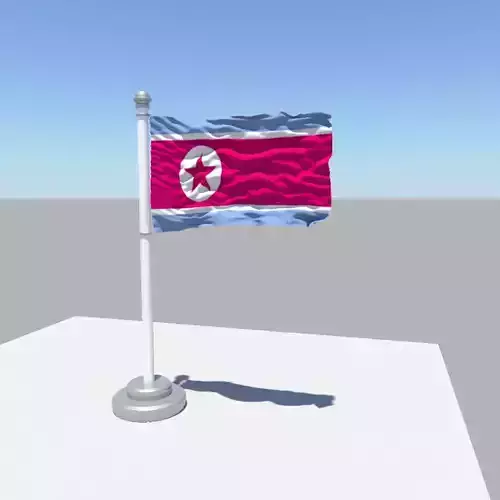 Korea North Korea flag