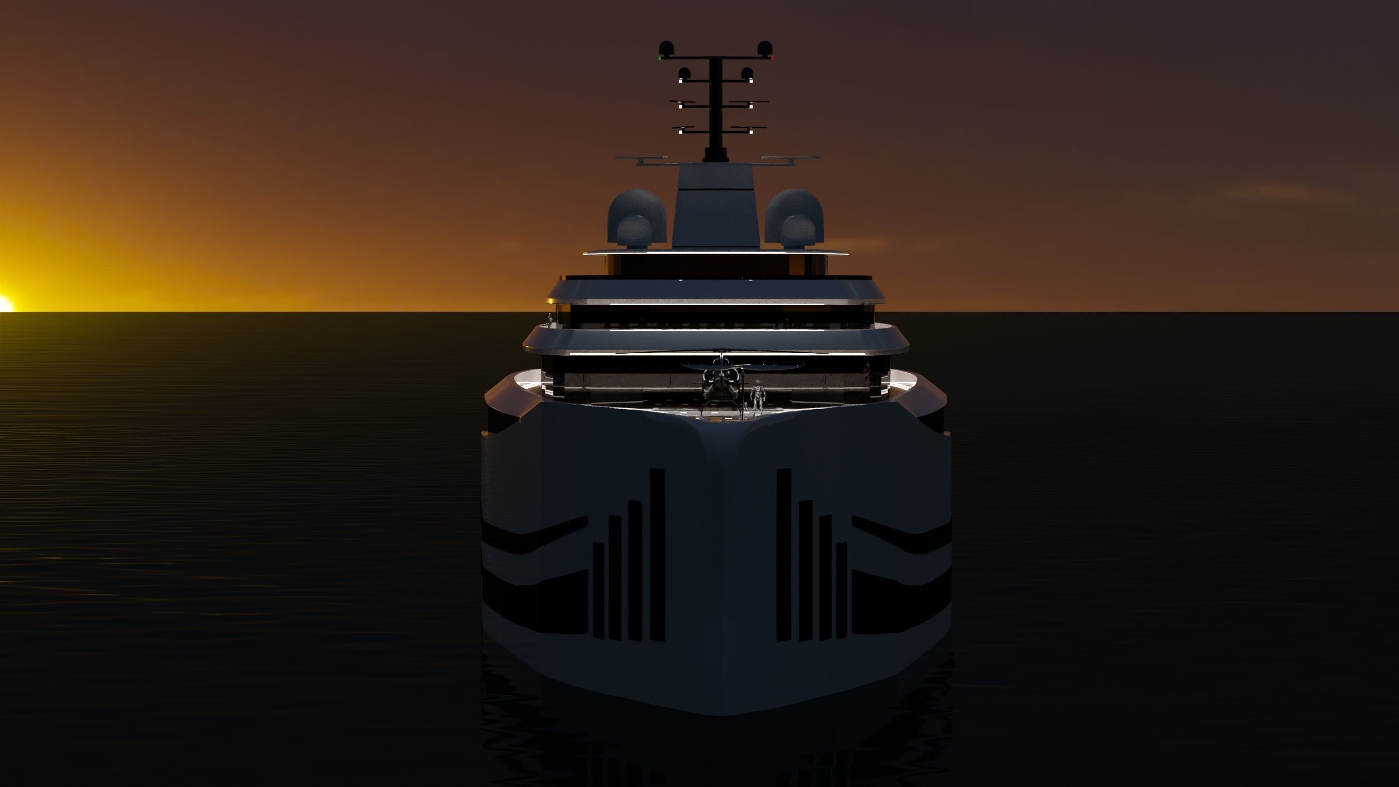 Mega Yacht -Vortex- 3D model_10