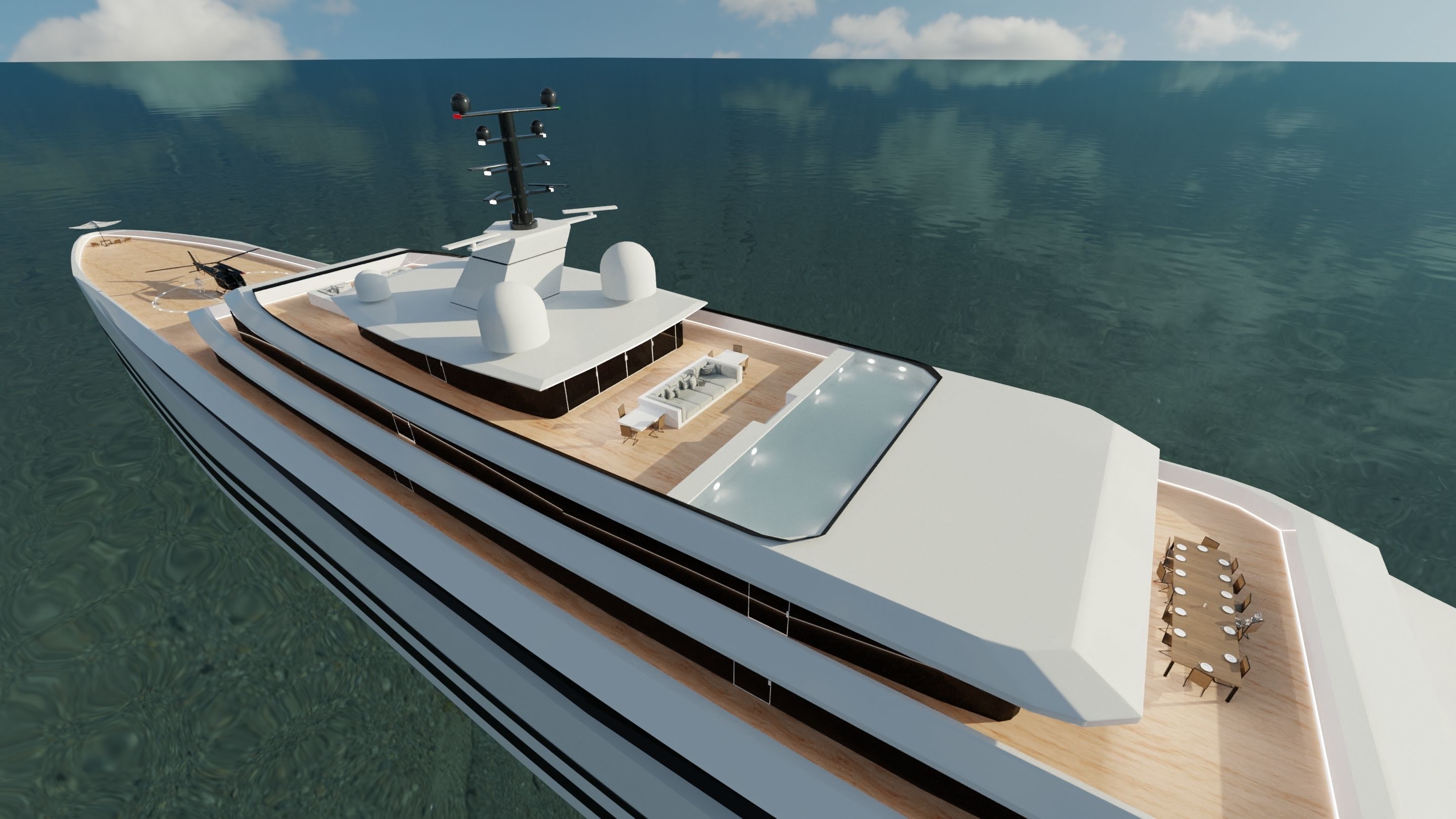 Mega Yacht -Vortex- 3D model_3