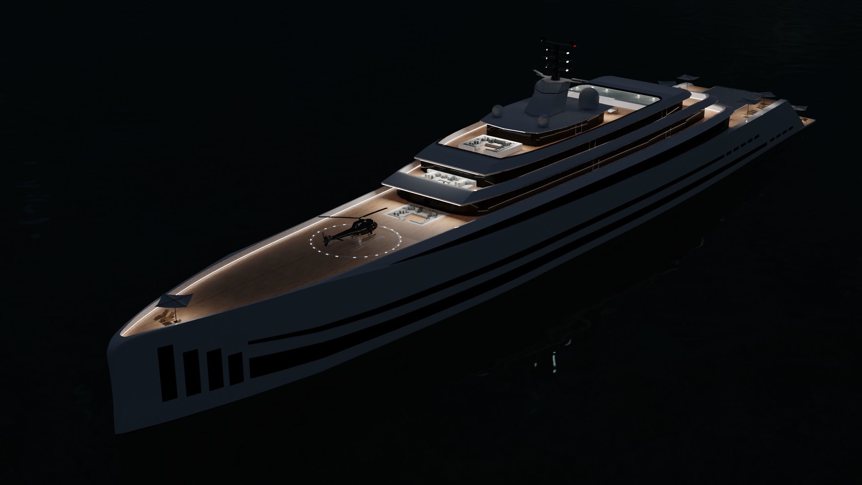 Mega Yacht -Vortex- 3D model_8