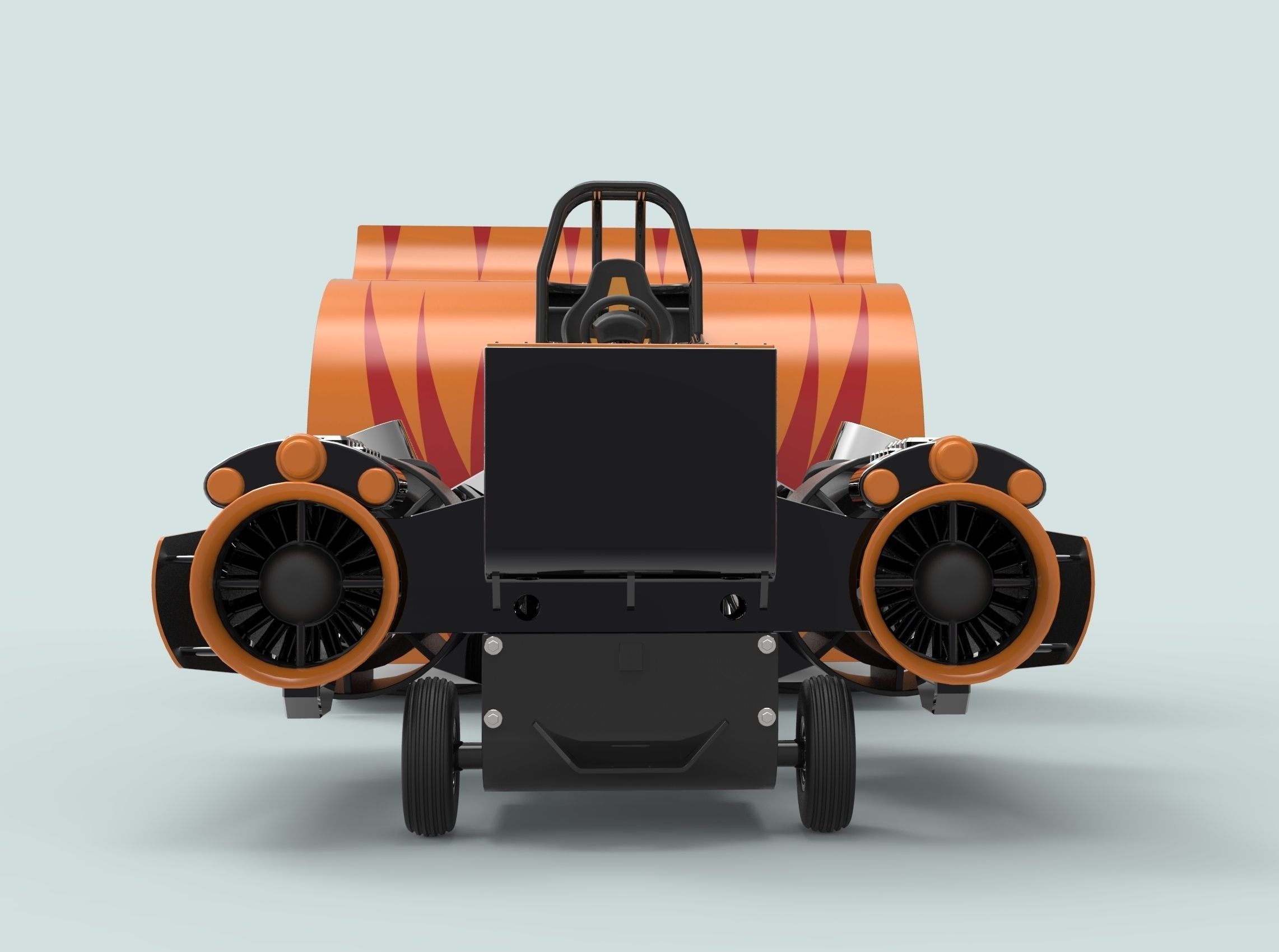 Jet pulling tractor 3D model_11