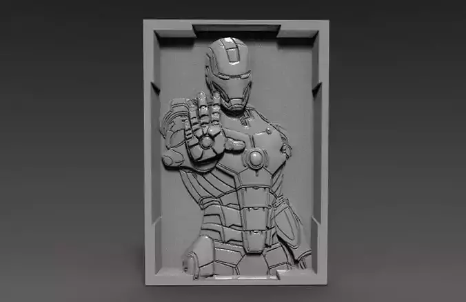 Iron Man bas-relief cnc