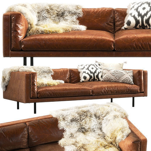 Harvey Straight Arm Sofa 3D model