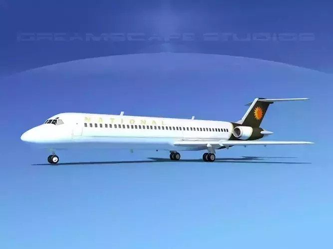 Douglas DC-9-40 National 3D model