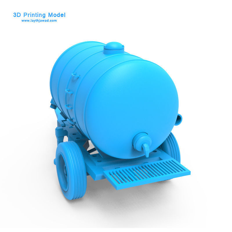 Trailer water tank on 3D print model_6