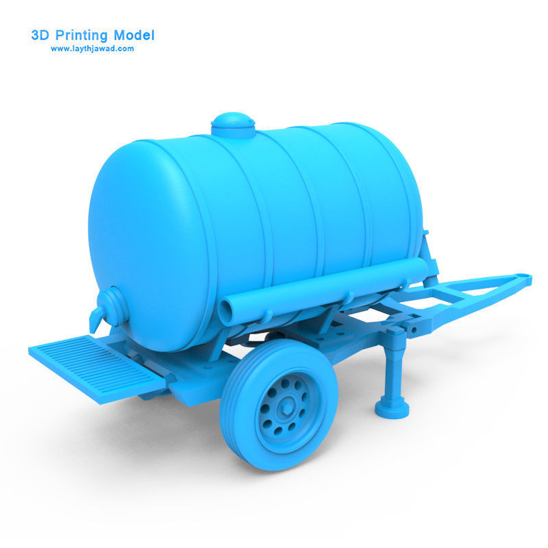 Trailer water tank on 3D print model_2