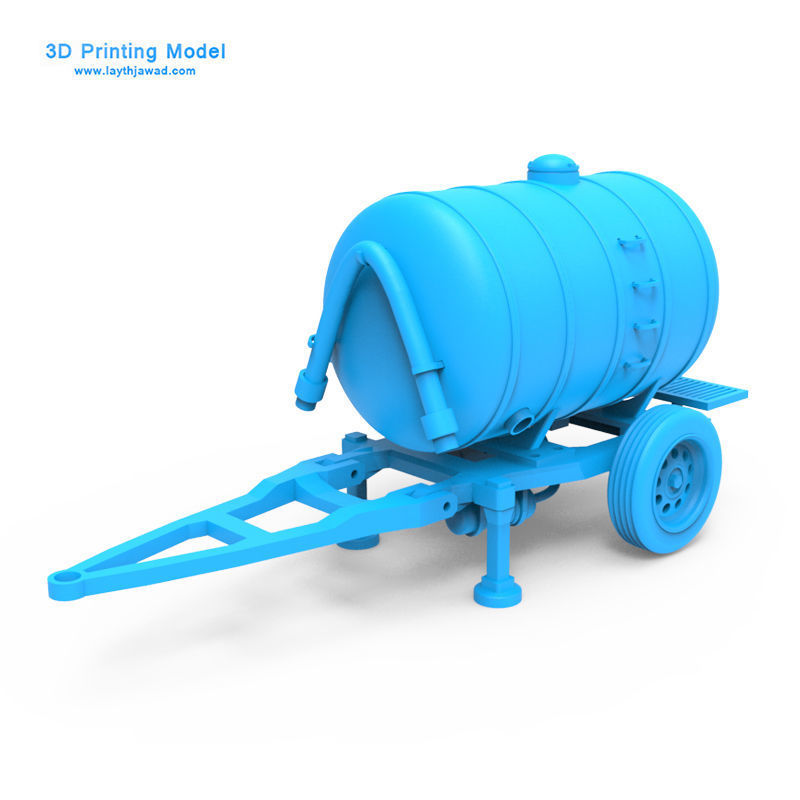 Trailer water tank on 3D print model_1