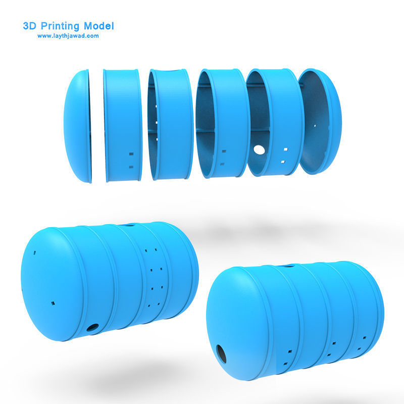 Trailer water tank on 3D print model_8