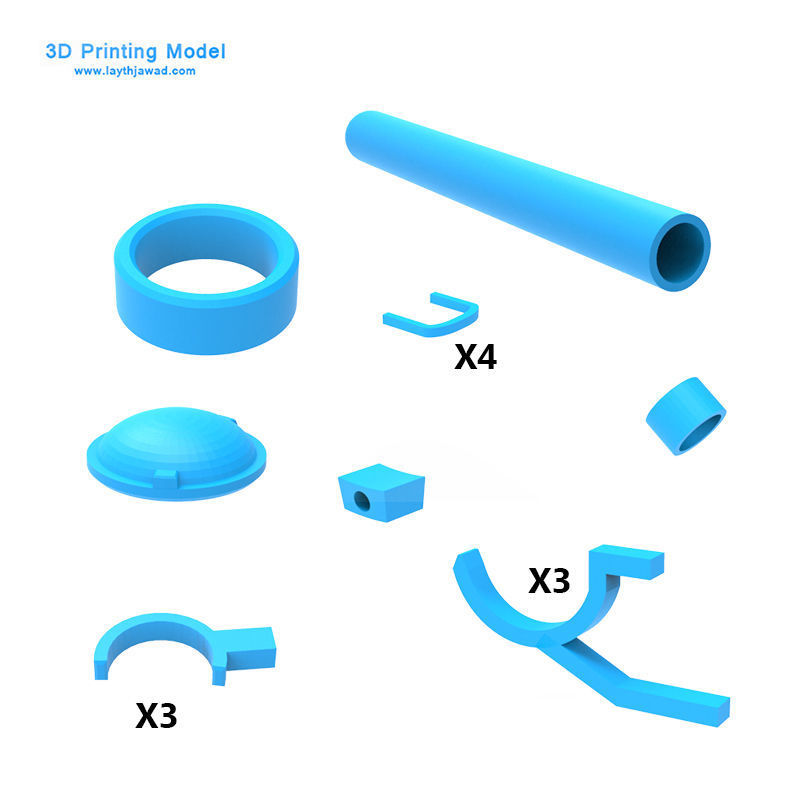 Trailer water tank on 3D print model_12
