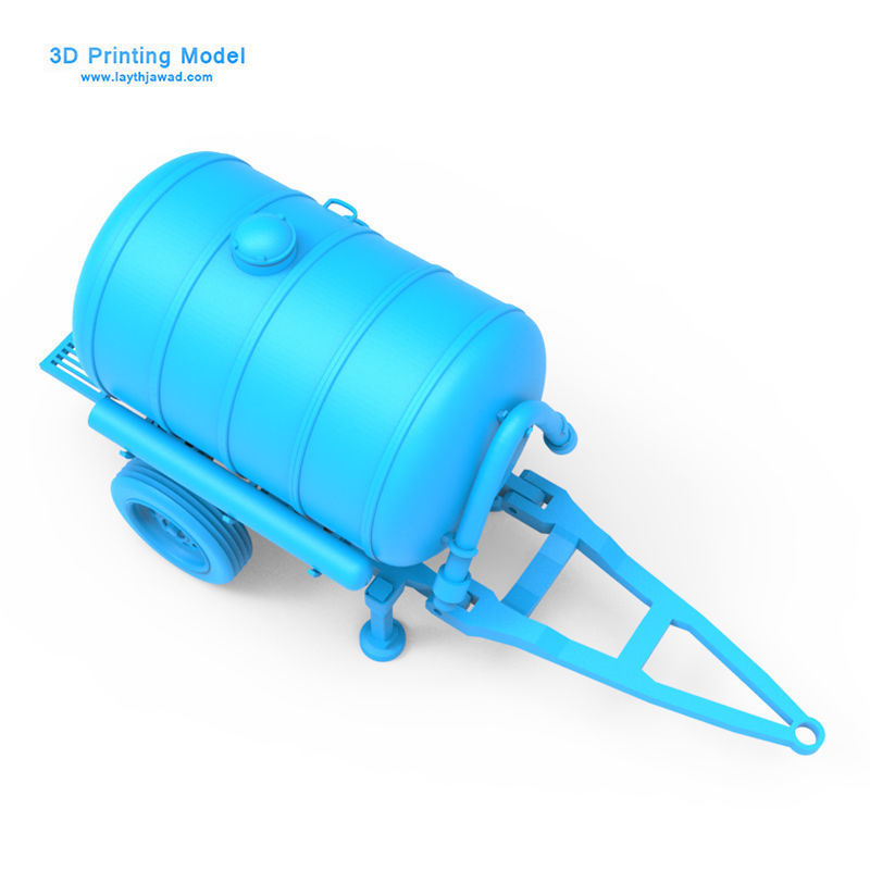 Trailer water tank on 3D print model_5