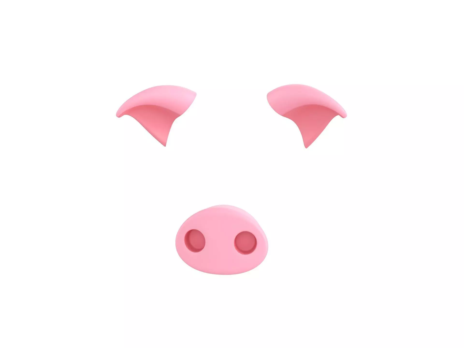 Pig Face 3D model