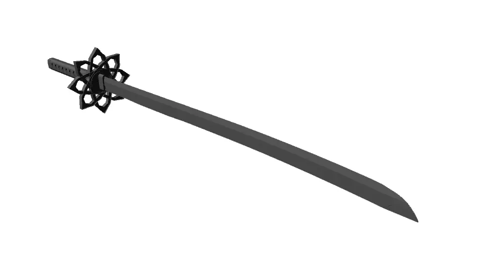 KATANA samurai sword Free low-poly 3D model