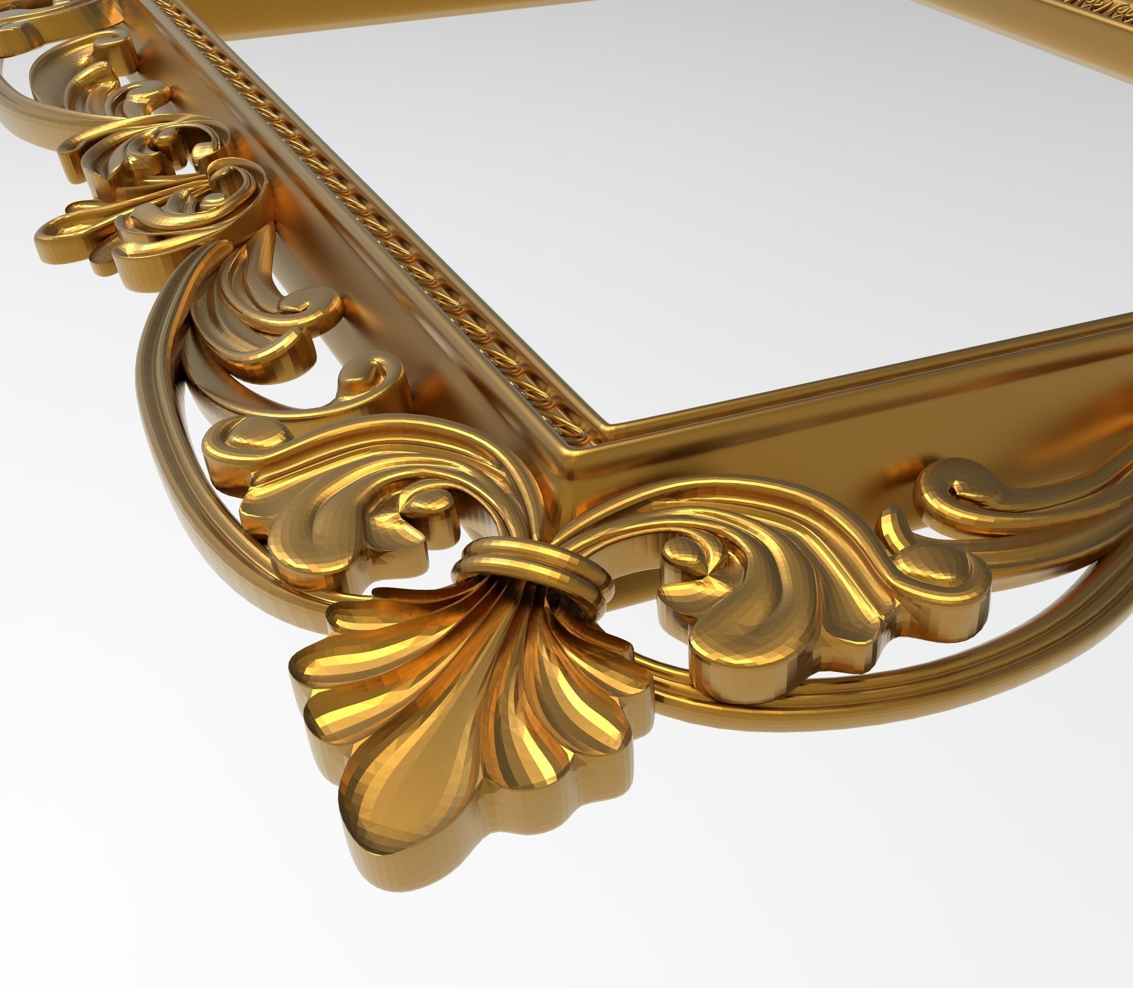 Carved Picture Frame 3D model 3D model_3