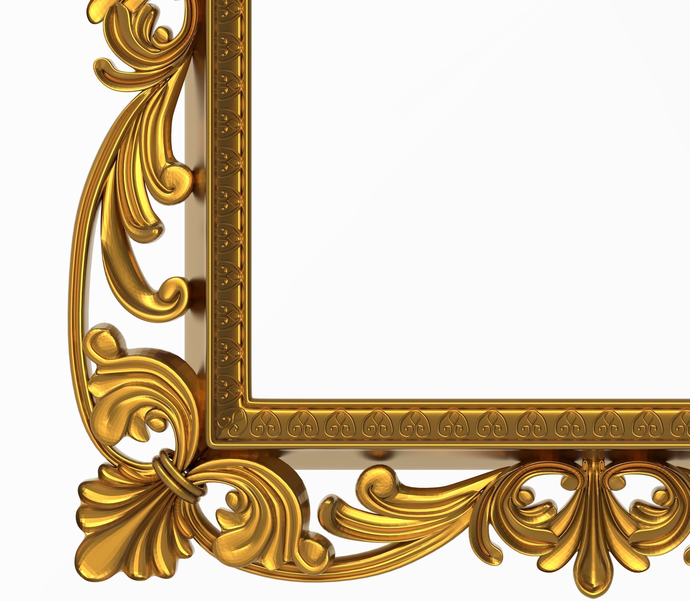 Carved Picture Frame 3D model 3D model_1