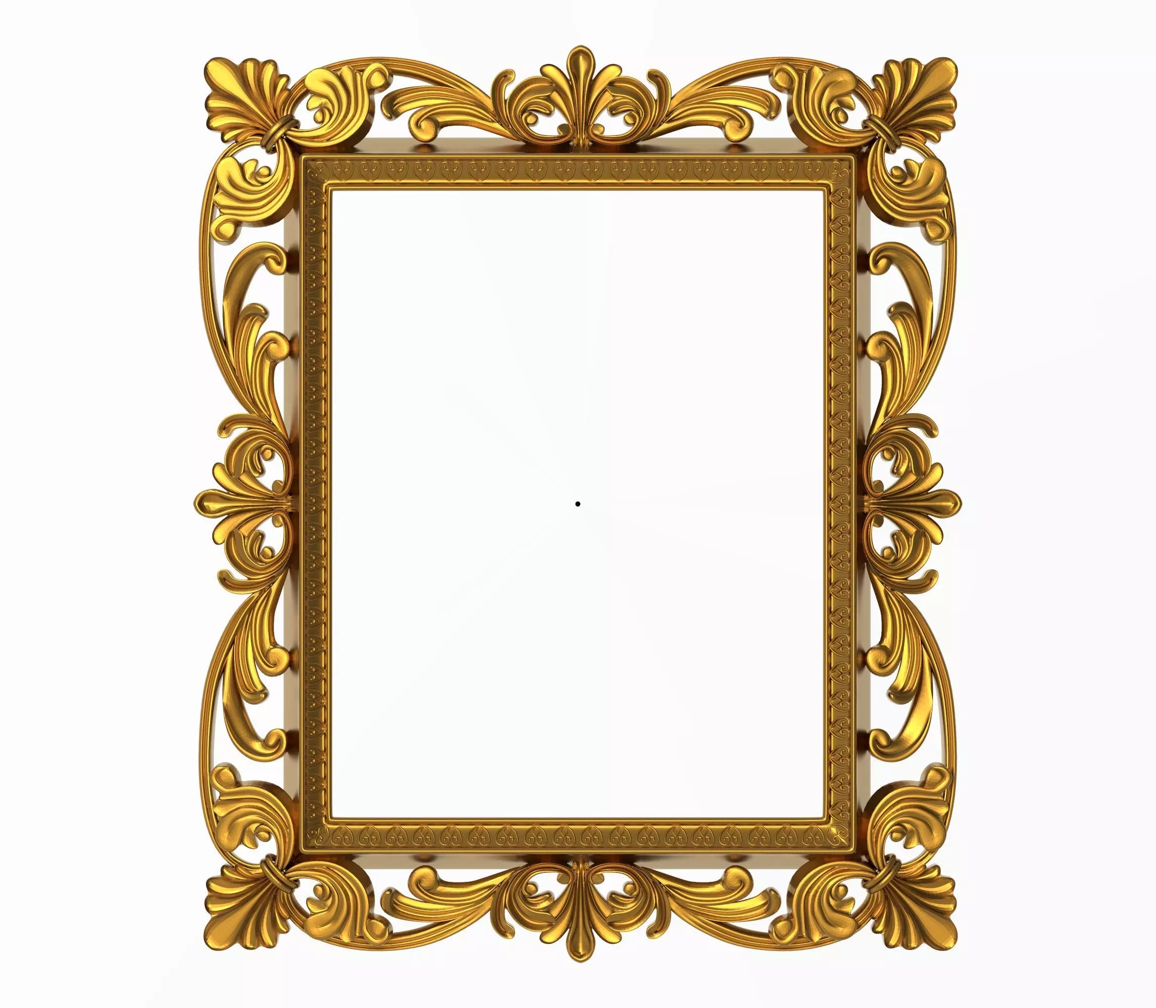 Carved Picture Frame 3D model 3D model_0