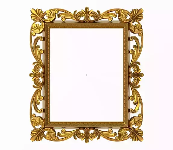 Carved Picture Frame 3D model 3D model